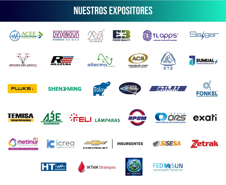 Logotipos de los expositores de Expo Energía Nacional 2026